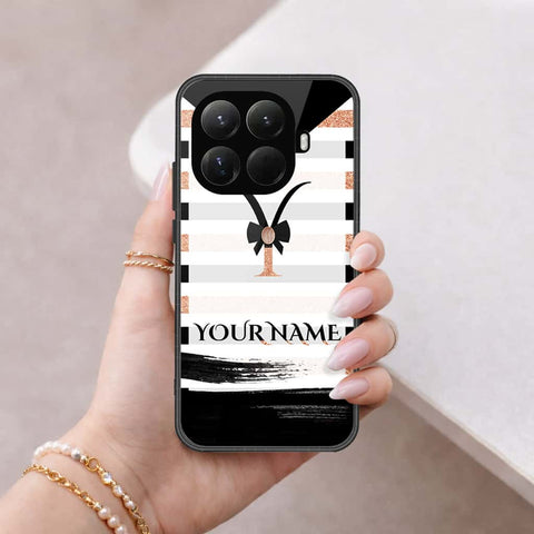 Xiaomi 15t Pro - Personalized Alphabet Series - HQ Ultra Shine Premium Infinity Glass Soft Silicon Borders Case