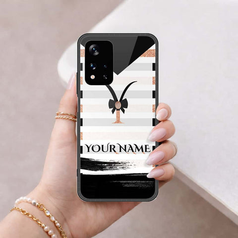 Xiaomi Redmi Note 11 5G Cover - Personalized Alphabet Series - HQ Ultra Shine Premium Infinity Glass Soft Silicon Borders Case