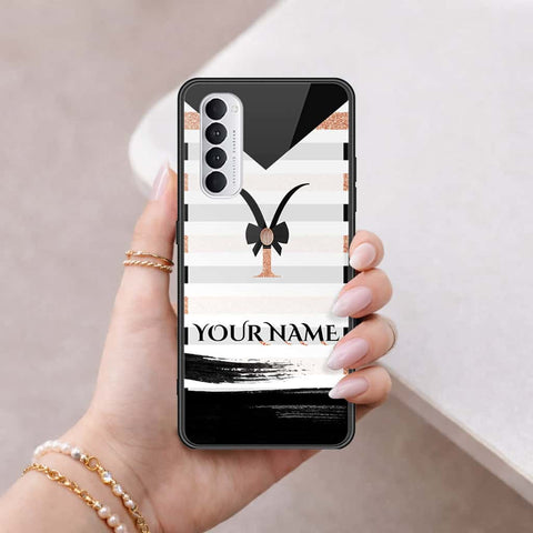 Oppo Reno 4 Pro Cover - Personalized Alphabet Series - HQ Ultra Shine Premium Infinity Glass Soft Silicon Borders Case