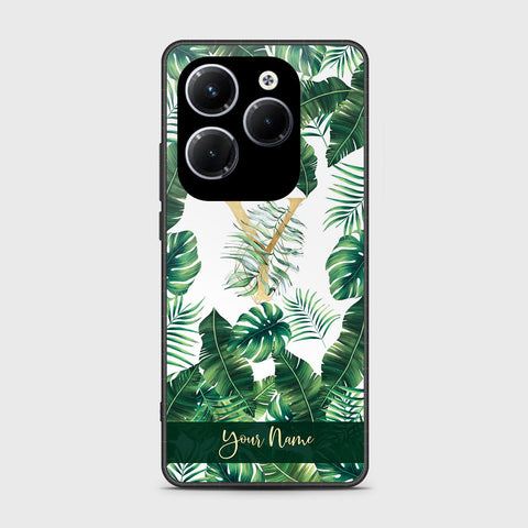 Infinix Hot 40 Pro Cover- Personalized Alphabet Series - HQ Ultra Shine Premium Infinity Glass Soft Silicon Borders Case