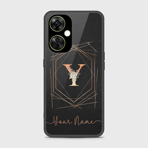 OnePlus Nord CE 3 Cover- Personalized Alphabet Series - HQ Ultra Shine Premium Infinity Glass Soft Silicon Borders Case
