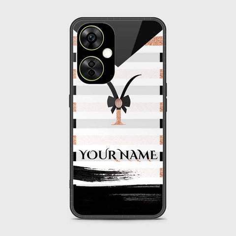 OnePlus Nord CE 3 Cover- Personalized Alphabet Series - HQ Ultra Shine Premium Infinity Glass Soft Silicon Borders Case