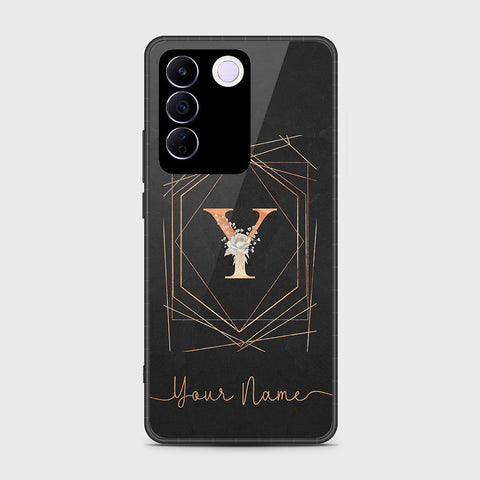 Vivo V27e Cover- Personalized Alphabet Series - HQ Premium Shine Durable Shatterproof Case