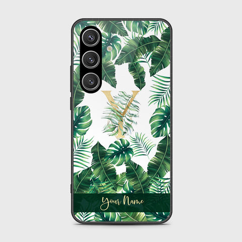 Samsung Galaxy S25 FE Cover- Personalized Alphabet Series - HQ Ultra Shine Premium Infinity Glass Soft Silicon Borders Case