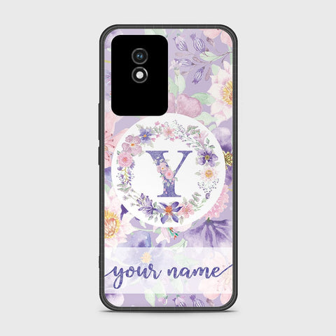 Vivo Y11 2023 Cover- Personalized Alphabet Series - HQ Ultra Shine Premium Infinity Glass Soft Silicon Borders Case