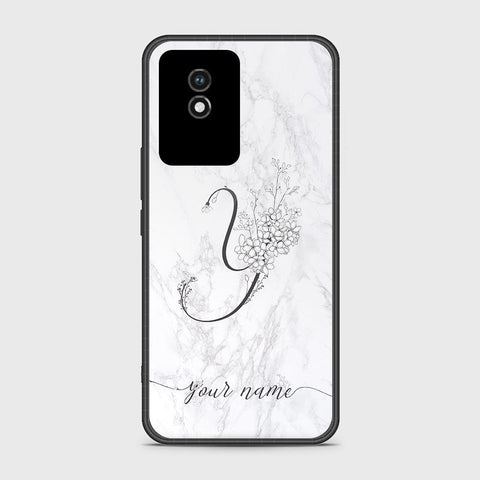 Vivo Y11 2023 Cover- Personalized Alphabet Series - HQ Ultra Shine Premium Infinity Glass Soft Silicon Borders Case