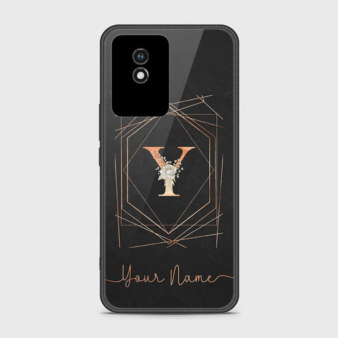 Vivo Y11 2023 Cover- Personalized Alphabet Series - HQ Ultra Shine Premium Infinity Glass Soft Silicon Borders Case