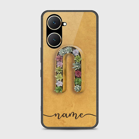 Vivo Y03t Cover- Personalized Alphabet Series - HQ Ultra Shine Premium Infinity Glass Soft Silicon Borders Case