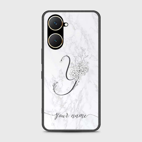 Vivo Y03t Cover- Personalized Alphabet Series - HQ Ultra Shine Premium Infinity Glass Soft Silicon Borders Case