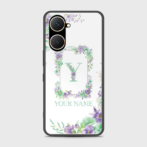 Vivo Y03t Cover- Personalized Alphabet Series - HQ Ultra Shine Premium Infinity Glass Soft Silicon Borders Case