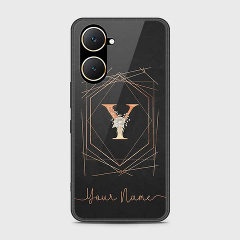 Vivo Y03t Cover- Personalized Alphabet Series - HQ Ultra Shine Premium Infinity Glass Soft Silicon Borders Case