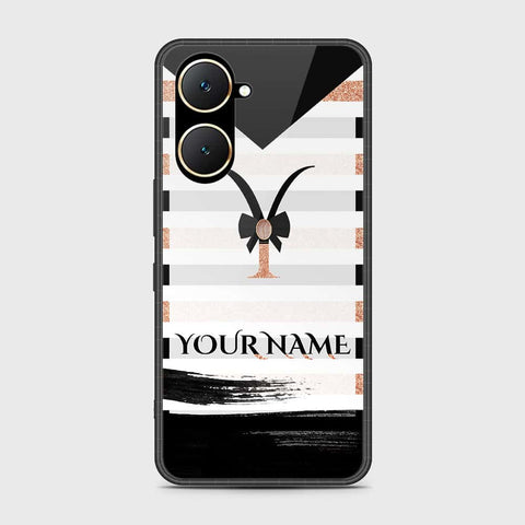 Vivo Y03t Cover- Personalized Alphabet Series - HQ Ultra Shine Premium Infinity Glass Soft Silicon Borders Case