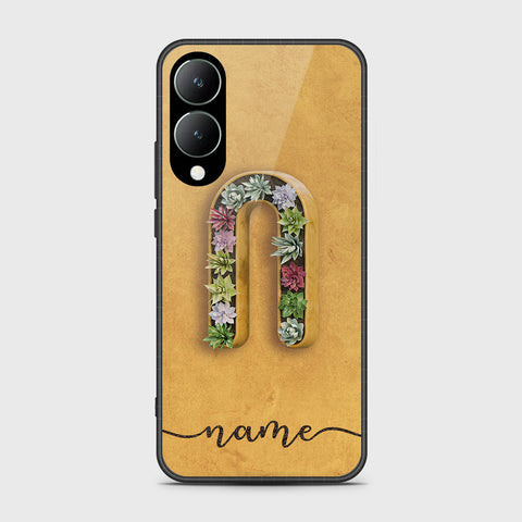 Vivo Y28 5G Cover- Personalized Alphabet Series - HQ Ultra Shine Premium Infinity Glass Soft Silicon Borders Case