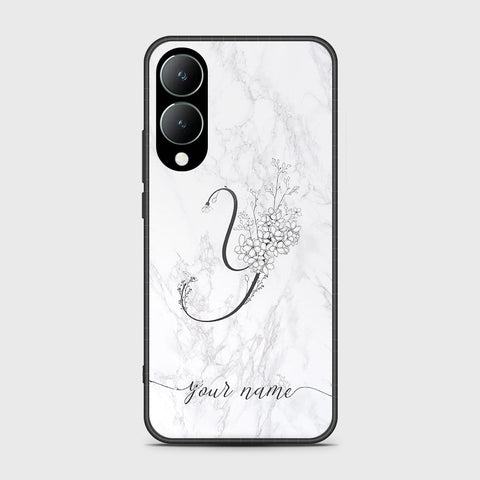 Vivo Y28 5G Cover- Personalized Alphabet Series - HQ Ultra Shine Premium Infinity Glass Soft Silicon Borders Case