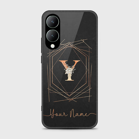 Vivo Y28 5G Cover- Personalized Alphabet Series - HQ Ultra Shine Premium Infinity Glass Soft Silicon Borders Case