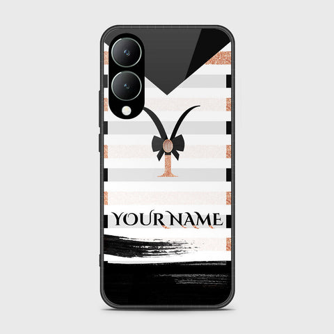 Vivo Y28 5G Cover- Personalized Alphabet Series - HQ Ultra Shine Premium Infinity Glass Soft Silicon Borders Case