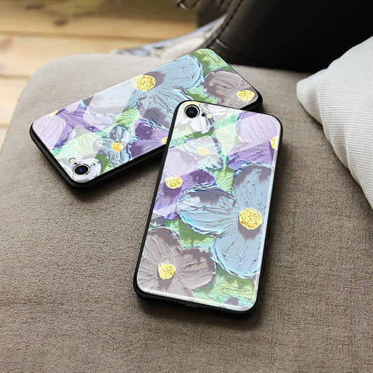 Xiaomi 14 Cover - Floral Series 3 - HQ Ultra Shine Premium Infinity Glass Soft Silicon Borders Case