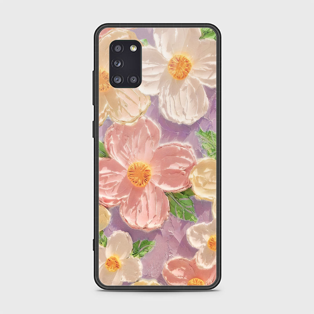 Samsung Galaxy A31 Cover Floral Series Design 11 White