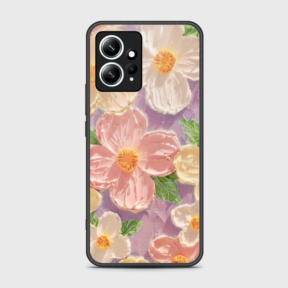 Xiaomi Redmi Note 12 4G Cover - Floral Series - Design 11 - White & Green - HQ Ultra Shine Premium Infinity Glass Soft Silicon Borders Case