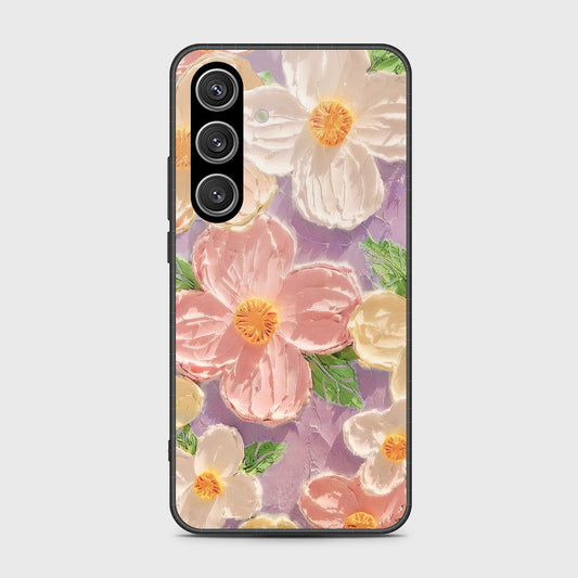 Samsung Galaxy S25 FE Cover - Floral Series - Design 11 - White & Green - HQ Ultra Shine Premium Infinity Glass Soft Silicon Borders Case