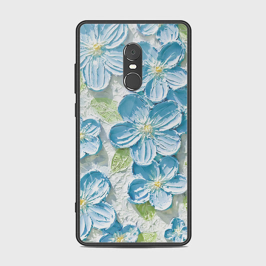 Xiaomi Redmi Note 4 / 4X Cover - Floral Series - Design 12 - Grey & Green - HQ Ultra Shine Premium Infinity Glass Soft Silicon Borders Case