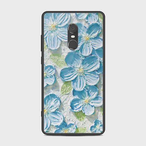 Xiaomi Redmi Note 4 / 4X Cover - Floral Series - Design 12 - Grey & Green - HQ Ultra Shine Premium Infinity Glass Soft Silicon Borders Case