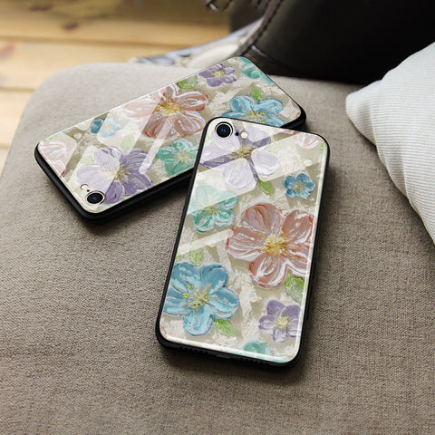 OnePlus 6 Cover - Floral Series 4 - HQ Ultra Shine Premium Infinity Glass Soft Silicon Borders Case