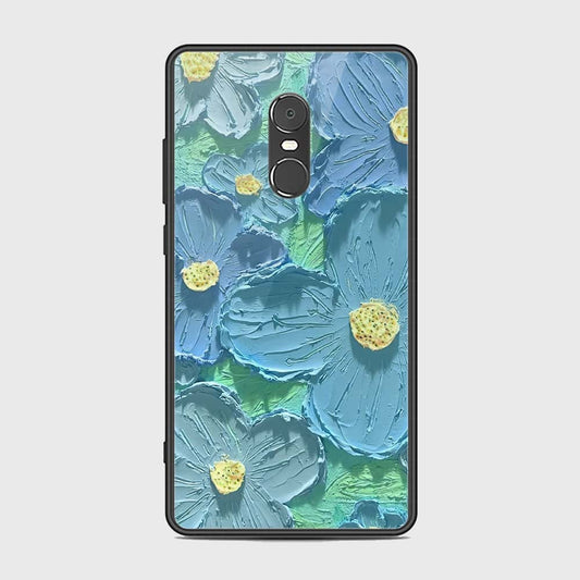 Xiaomi Redmi Note 4 / 4X Cover - Floral Series - Design 1 - Purple & Aqua - HQ Ultra Shine Premium Infinity Glass Soft Silicon Borders Case