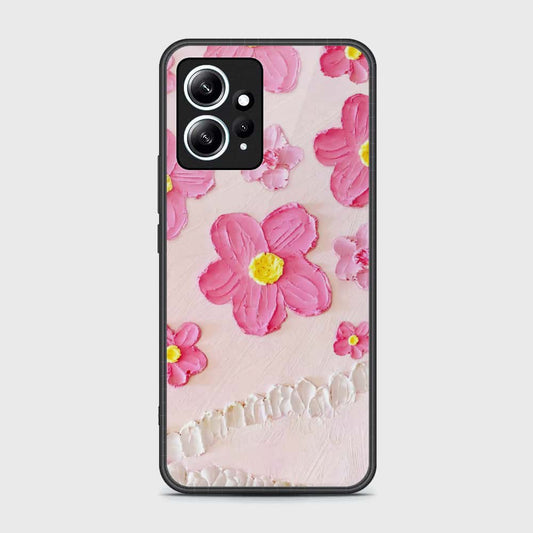 Xiaomi Redmi Note 12 4G Cover - Floral Series - Design 2 - Pink - HQ Ultra Shine Premium Infinity Glass Soft Silicon Borders Case