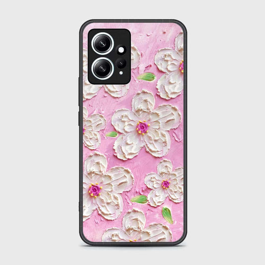 Xiaomi Redmi Note 12 4G Cover - Floral Series - Design 5 - Pink & White - HQ Ultra Shine Premium Infinity Glass Soft Silicon Borders Case