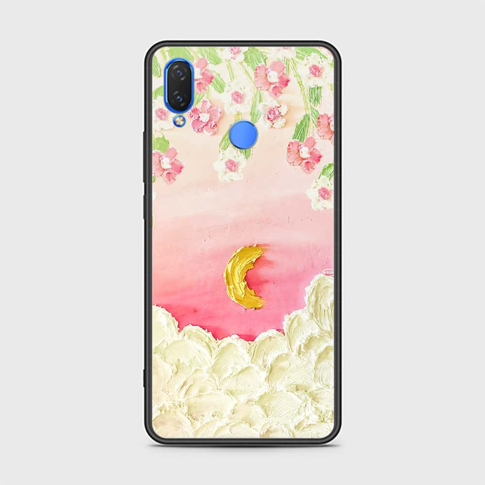 Y7 2019 Cover - Floral Series - Design 7 - Pink & Yellow - HQ Ultra Shine Premium Infinity Glass Soft Silicon Borders Case