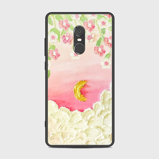 Xiaomi Redmi Note 4 / 4X Cover - Floral Series - Design 7 - Pink & Yellow - HQ Ultra Shine Premium Infinity Glass Soft Silicon Borders Case