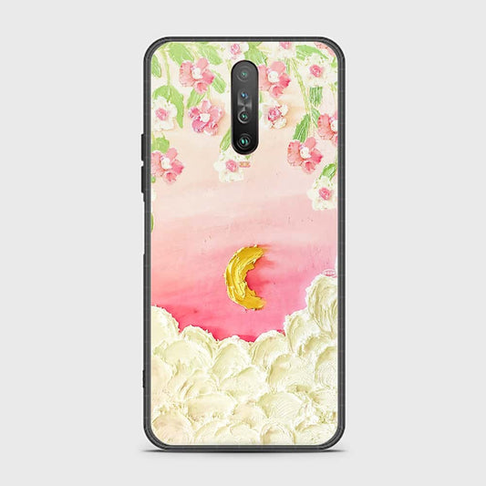 Xiaomi Poco X2 Cover - Floral Series - Design 7 - Pink & Yellow - HQ Ultra Shine Premium Infinity Glass Soft Silicon Borders Case
