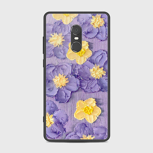 Xiaomi Redmi Note 4 / 4X Cover - Floral Series - Design 8 - Pink & Yellow - HQ Ultra Shine Premium Infinity Glass Soft Silicon Borders Case