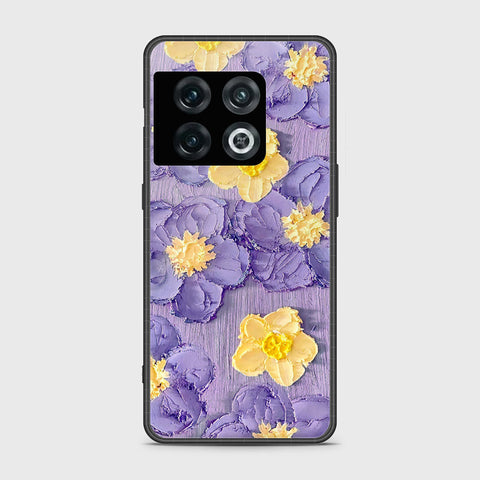 OnePlus 10 Pro Cover - Floral Series - Design 8 - Pink & Yellow - HQ Ultra Shine Premium Infinity Glass Soft Silicon Borders Case