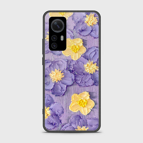 Xiaomi 12X Cover - Floral Series - Design 8 - Pink & Yellow - HQ Ultra Shine Premium Infinity Glass Soft Silicon Borders Case