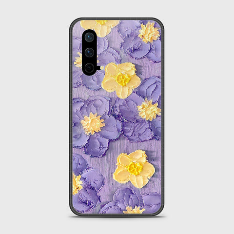 OnePlus Nord CE 5G Cover - Floral Series - Design 8 - Pink & Yellow - HQ Ultra Shine Premium Infinity Glass Soft Silicon Borders Case