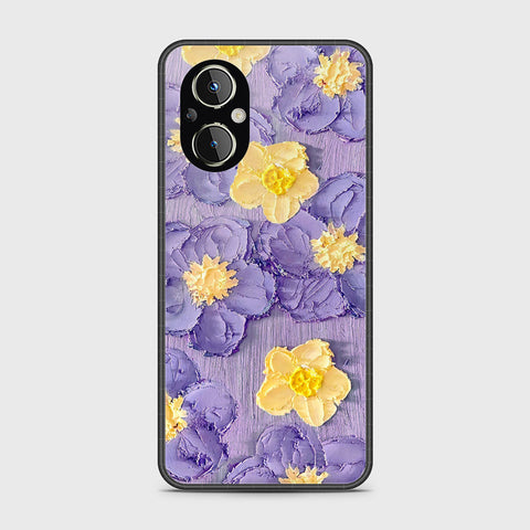 OnePlus Nord N20 5G Cover - Floral Series - Design 8 - Pink & Yellow - HQ Ultra Shine Premium Infinity Glass Soft Silicon Borders Case