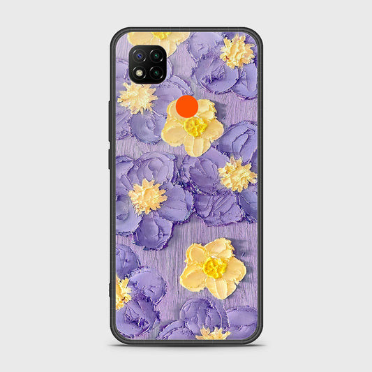 Xiaomi Redmi 10A Cover - Floral Series - Design 8 - Pink & Yellow - HQ Ultra Shine Premium Infinity Glass Soft Silicon Borders Case