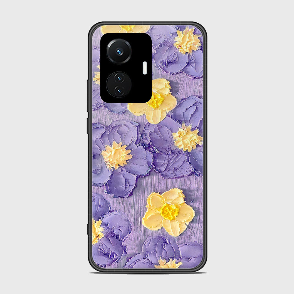 Vivo Y55 4G Cover - Floral Series - Design 8 - Pink & Yellow - HQ Ultra Shine Premium Infinity Glass Soft Silicon Borders Case