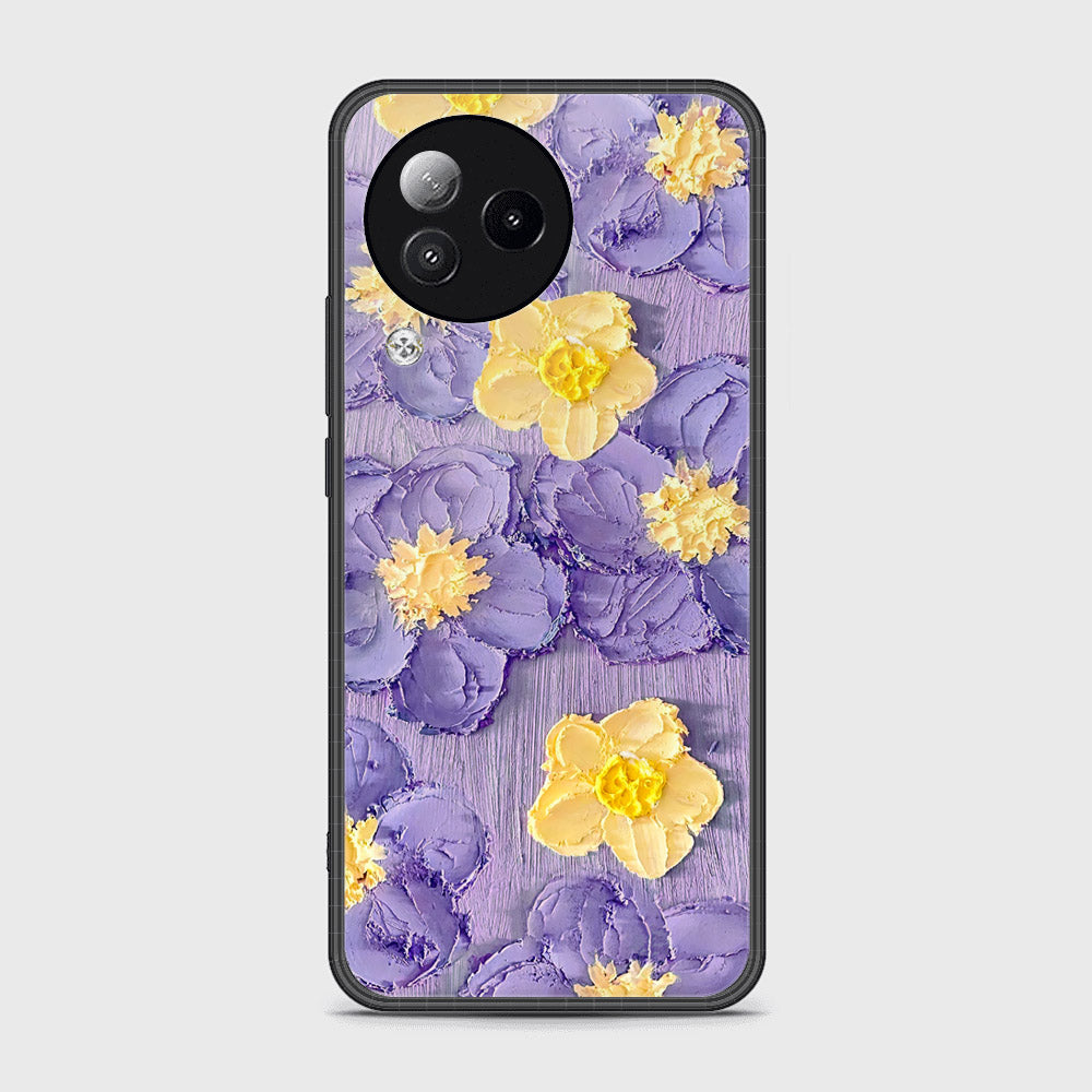 Realme C53 Cover - Floral Series - Design 8 - Pink & Yellow - HQ Ultra Shine Premium Infinity Glass Soft Silicon Borders Case