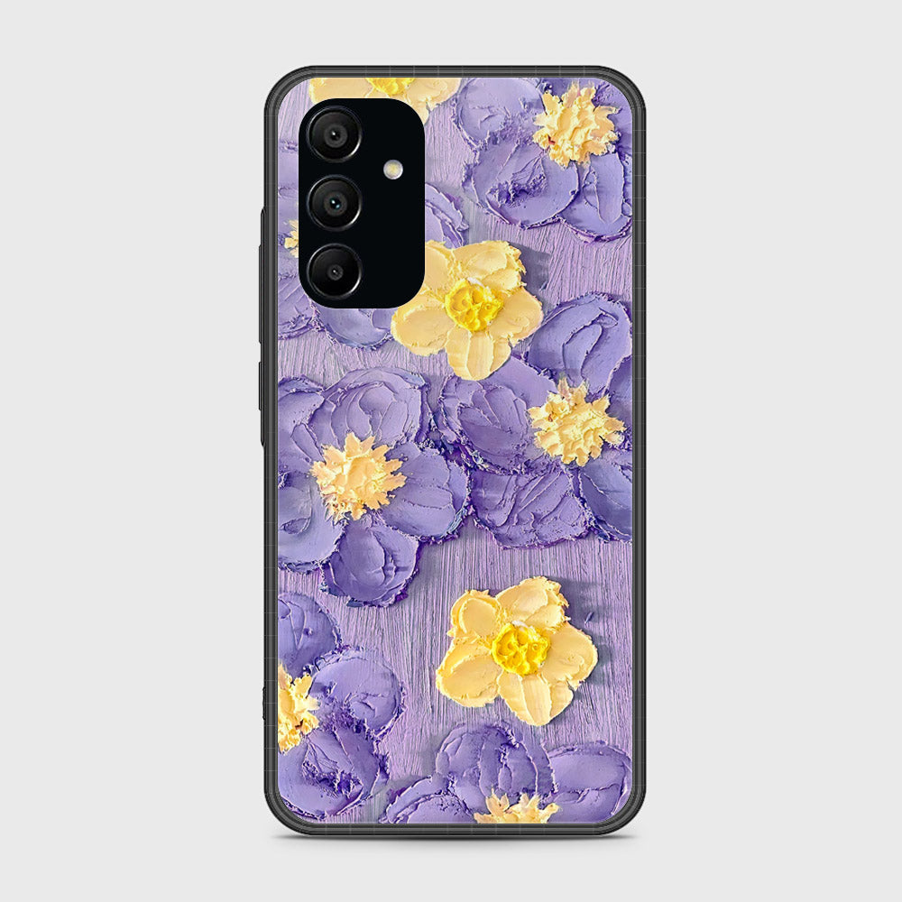 Samsung Galaxy A15 4G Cover - Floral Series - Design 8 - Pink & Yellow - HQ Ultra Shine Premium Infinity Glass Soft Silicon Borders Case