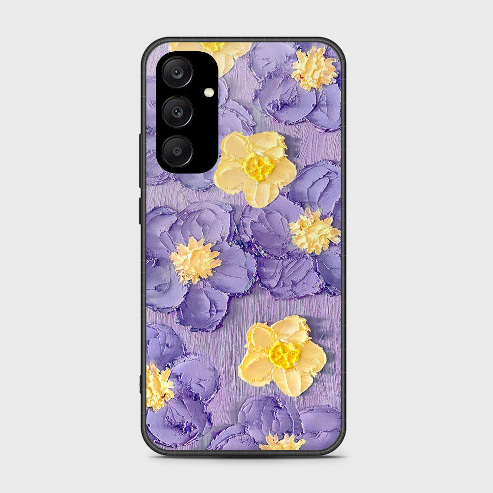 Samsung Galaxy A25 5G Cover - Floral Series - Design 8 - Pink & Yellow - HQ Ultra Shine Premium Infinity Glass Soft Silicon Borders Case (Fast Delivery)
