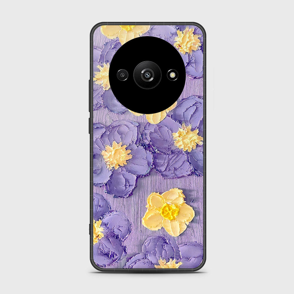 Xiaomi Redmi A3x Cover - Floral Series - Design 8 - Pink & Yellow - HQ Ultra Shine Premium Infinity Glass Soft Silicon Borders Case