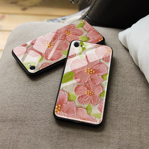 OnePlus 6 Cover - Floral Series 4 - HQ Ultra Shine Premium Infinity Glass Soft Silicon Borders Case