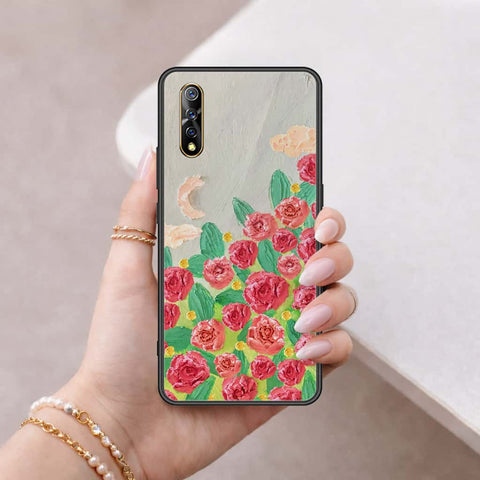 vivo iQOO Neo 855 Cover - Floral Series 4 - HQ Ultra Shine Premium Infinity Glass Soft Silicon Borders Case