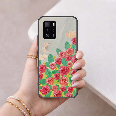 Xiaomi Redmi Note 10 Pro 5G Cover - Floral Series 4 - HQ Ultra Shine Premium Infinity Glass Soft Silicon Borders Case