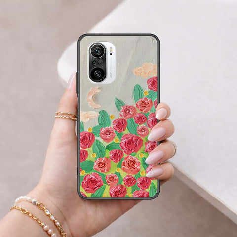 Xiaomi Mi 11X Pro Cover - Floral Series 4 - HQ Ultra Shine Premium Infinity Glass Soft Silicon Borders Case