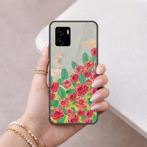 Vivo iQOO U5x Cover - Floral Series 4 - HQ Ultra Shine Premium Infinity Glass Soft Silicon Borders Case
