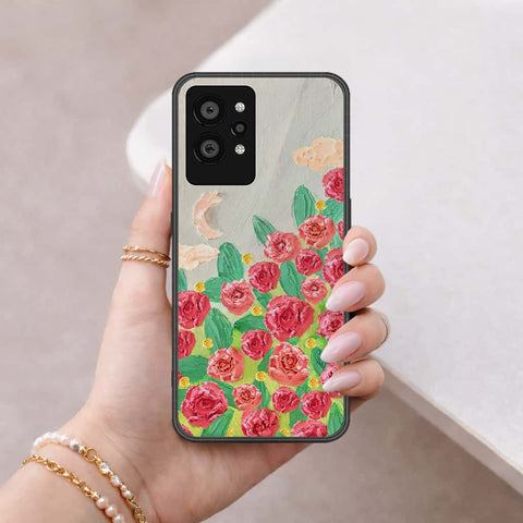 Realme GT 2 Pro Cover - Floral Series 4 - HQ Ultra Shine Premium Infinity Glass Soft Silicon Borders Case